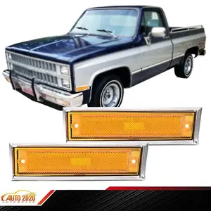 1 Pair Side Bezel Marker Light Fit For Chevy Blazer GMC Jimmy C/K R Pickup