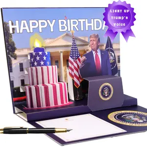Funny  Funny Birthday Card - Pop Up Birthday Card with Light & Sound for Men White Elephant Gifts