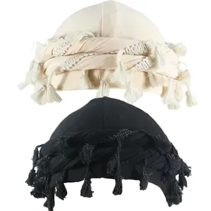 1/2 Pack Satin Lined Halo Turban Set Stylish Vintage Head Wraps for Men and Women Perfect Sleep Cap Turban Durag Comfortable Hair Protection