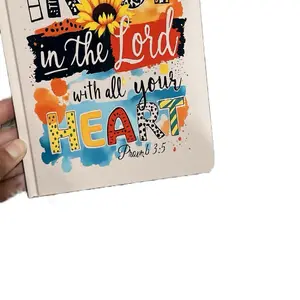 Custom Bible Verse Journal with Inspirational Design Featuring Proverbs 3:5 for Daily Reflection and Writing
