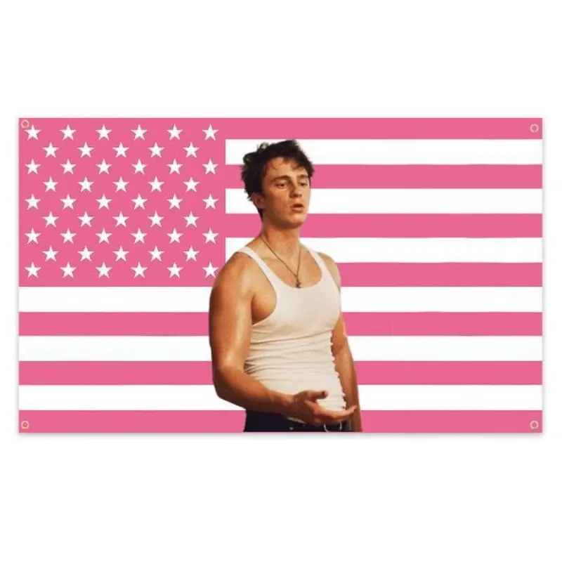 Drew Starkey Rafe Cameron Is Extremely Good Looking American Pink Flag  tapestry