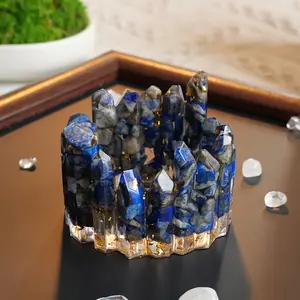 6-7cm Water Natural Crystal Column Bowl Crystal Candle Holder Bracelet Jewelry Storage Box Home Decoration Ornament Cleans Crystals, Gifts for Women and Home Decoration, Commonly Used for Black History Month and Easter.