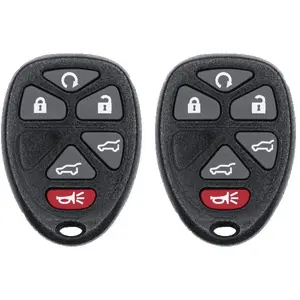 KEYS4LESS Car Key Fob Keyless Entry Remote for 2007 Gmc Yukon Fcc OUC60270 OUC60221 Part Number 15913427 22951510 Pack of 2