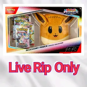 Pokemon Scarlet and Violet Prismatic Evolutions Eevee Accessory Pouch special Collection.