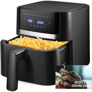 Air Fryer 4.2 Qt Oven, 8-in-1 Multicooker with Non-Stick Basket, Air Fryer with Preset Function, Cooker for  and Low-Oil Meals, Convenient Operation