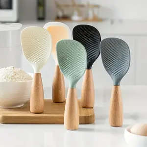 Food Grade Multifunctional Silicone Spatula Spoon, Heat Insulation Kitchen Utensil