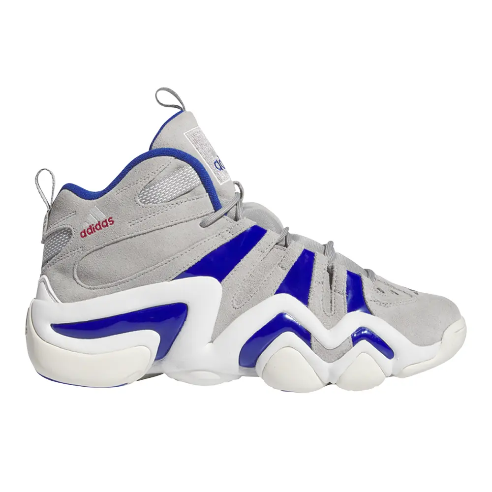 adidas Mens Crazy 8 'Dodgers' Basketball Sneakers Shoes - Grey