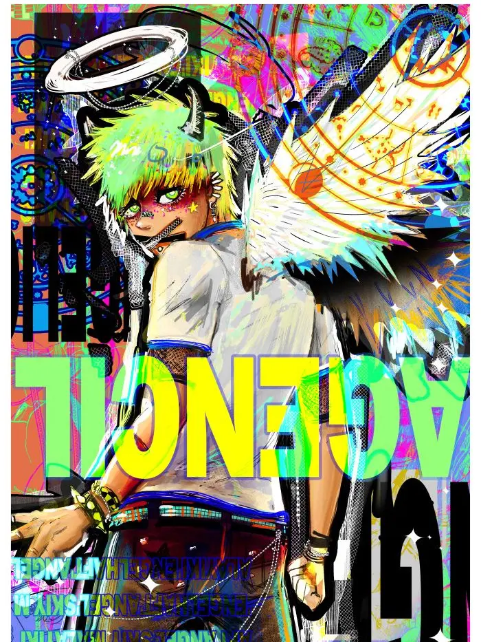 ORIGINAL ART: wall art poster by Ky Vian. Anime/Manga/Original Character