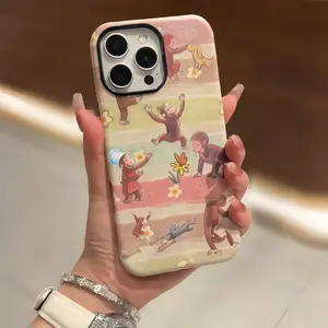 Cartoon mobile Phonecase, Tough iPhone Case in a Vintage StorybookStyle, movie phone case, Gift for fans, ccuriousmovie georgeee foriphne 16 15 14 13 12 11promaxplus