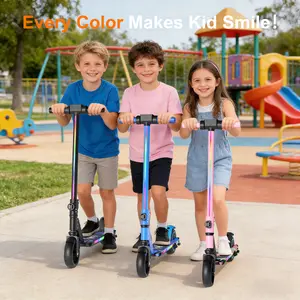 Commugo Beginner-Friendly Foldable E-Scooter Electric Scooter For Teens, Max Speed Foldable Electric Scooter，130W Motor, 8.7 Mph, Adjustable Speed, Colorful Lights, LED Display, Foldable design,Gifts for Boy&Girl,Christmas/Thanksgiving/Halloween Gifts tik