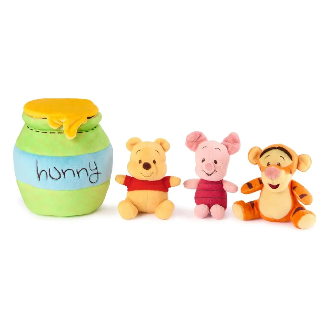 GUND Disney Winnie The Pooh 8" Plush Playset - Collectible Toys Set with Pooh, Tigger, Piglet Soft Stuffed Animals