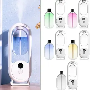 Wall-Mounted Essential Oil Diffuser, 3 Power Settings, 360° Spray, LCD Display, Battery Powered, Ideal for Home Fragrance