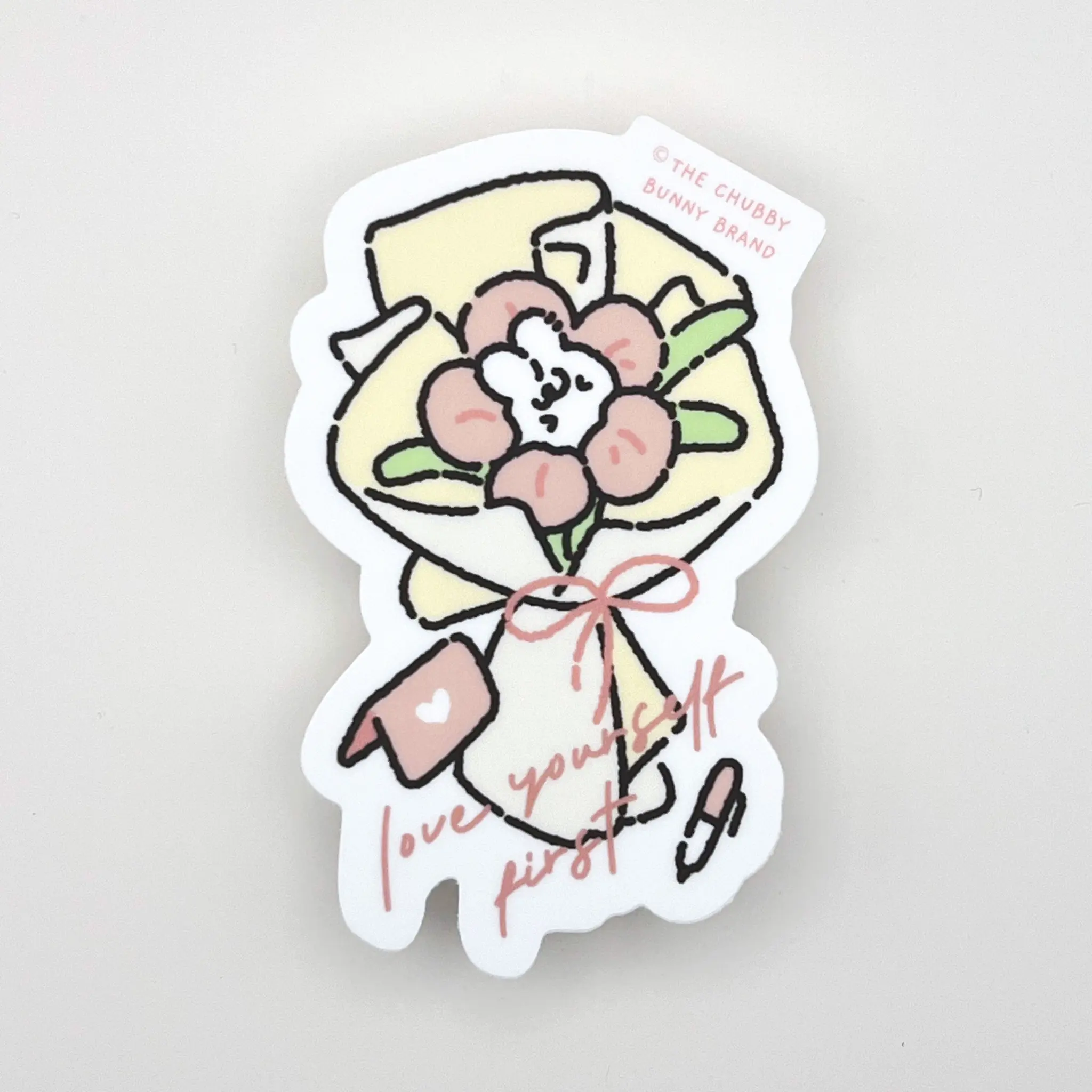 Love Yourself First Vinyl Sticker - Waterproof, Dishwasher Safe, Heavyduty Vinyl