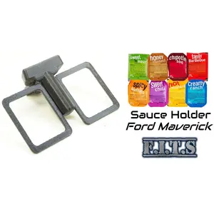 FORD MAVERICK INTEGRATED TETHER SYSTEM (FITS) 3D Printed Dual Cup Holder (2022+) (WHITE ONLY)