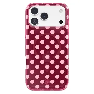 Raspberry Polka Dot iPhone Case