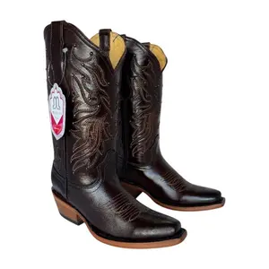 Stephy’s Boots Women Cowgirl Boots Snip Toe with Genuine Leather, Bota Dama Vaquera 100% Piel Shoe Walking Shoes