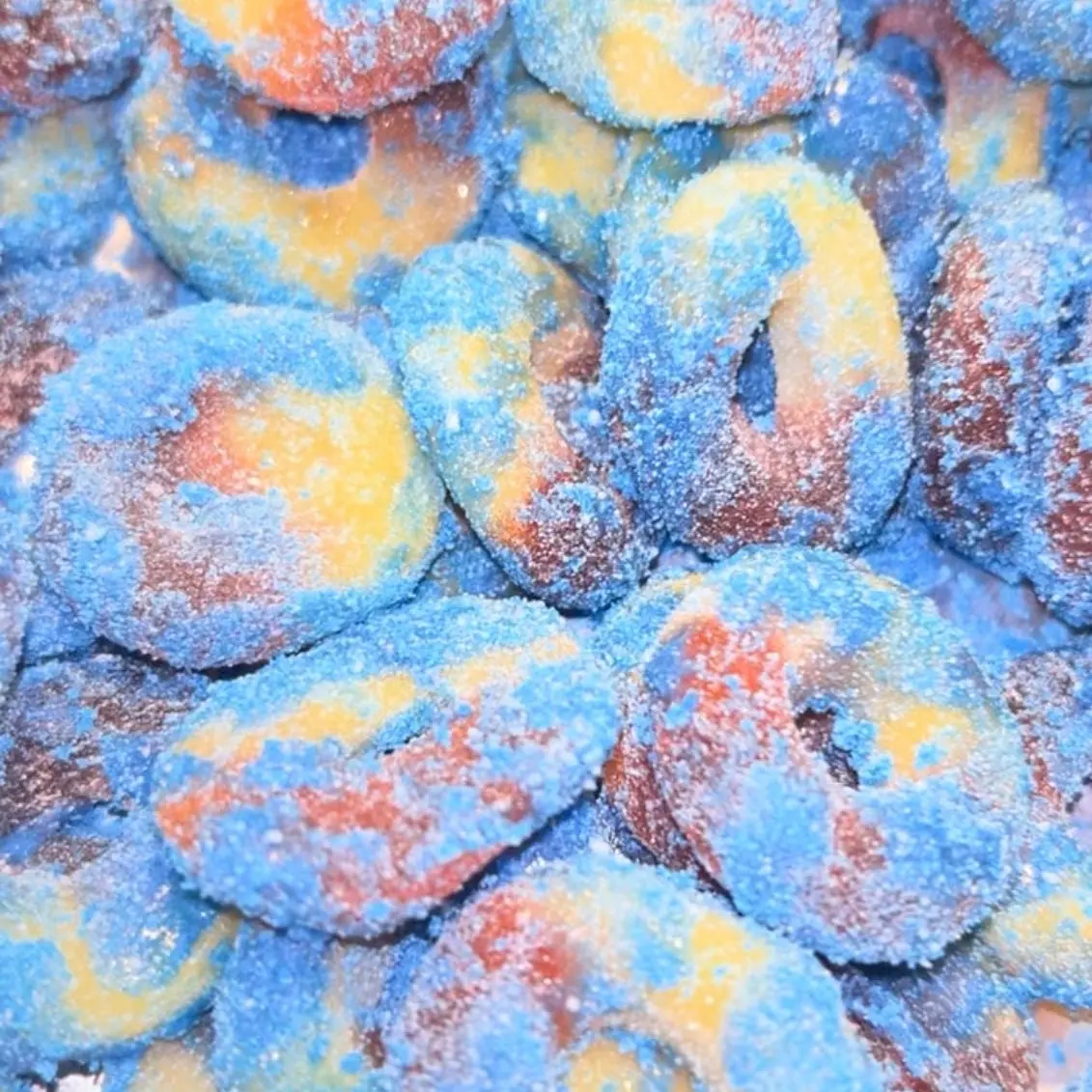 Blue Raspberry Peach Rings Candy