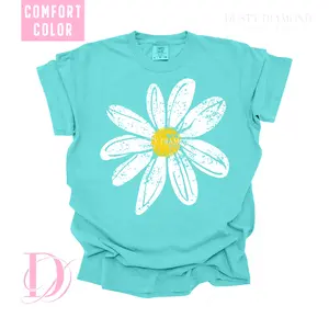 Distressed Daisy Comfort Colors T-shirt