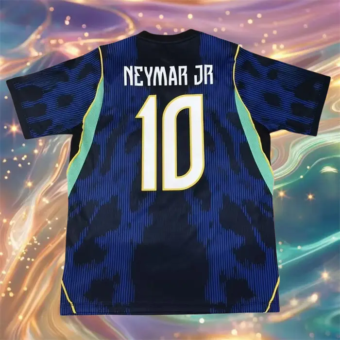 2026 away Blue #10 Neymar Short Sleeve Soccer Jersy