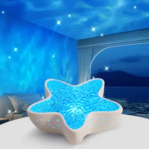 Starfish Projector Lamp,7-Color Ocean Wave Star Projector Lamp | Planetarium Light for Bedroom, Romantic & Cute Room Decor | Perfect Gift for Family & Friends