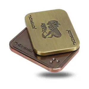 Magnetic Metal Fidget Toy, Manually Rotating Stress Relief Desk Toy for Adults, Office Decompression Tabletop Accessory, Tactile Experience