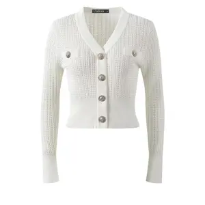 Eva V-neck Buttoned Cardigan