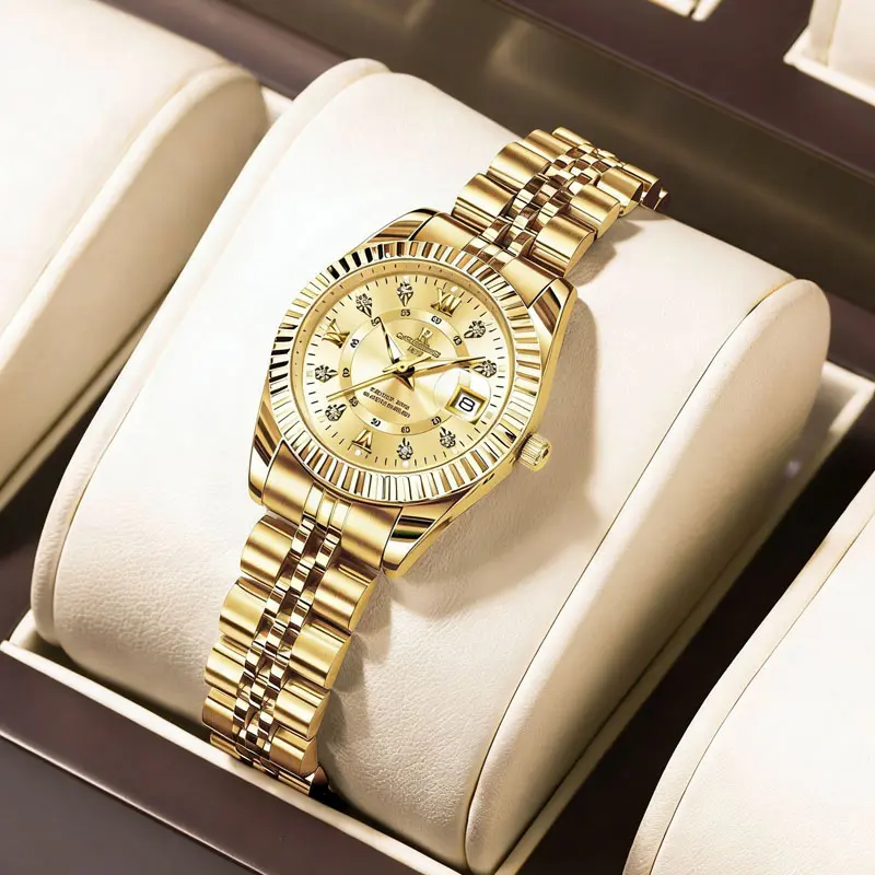 121 all-gold steel band women's model