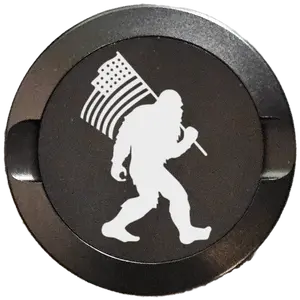 Bigfoot with Flag-My Tyn Co. Custom Aluminum ZYN Tyns for ZYN Pouches Waterproof and Airtight, 2 Compartments!