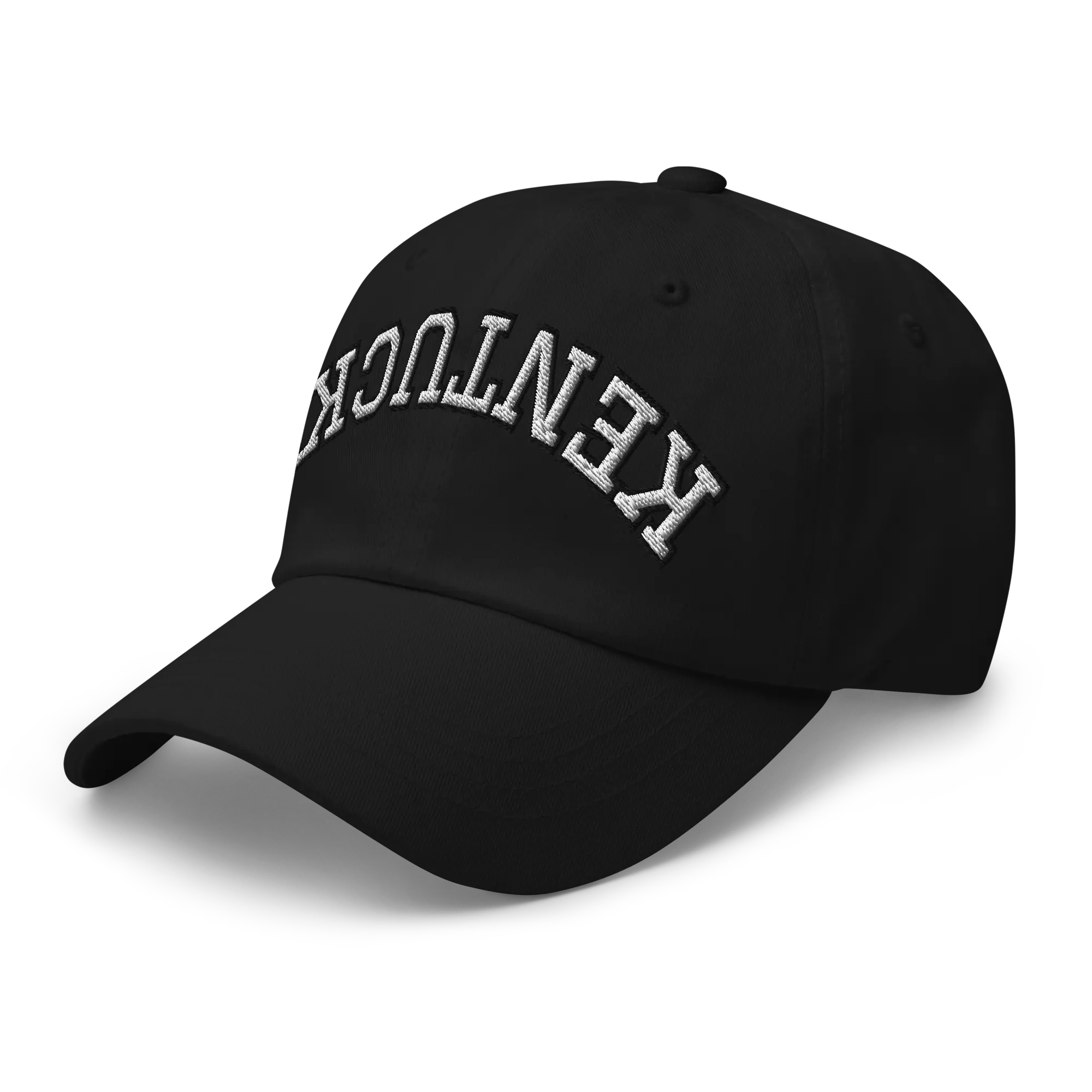 RIVEMUG NX Upside Down Kentucky Cap Embroidered Curved Bill Relaxed Fit Low Crown Adjustable Hat