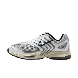 Nike Air Pegasus 2K5 'White Black Metallic Silver' Women's Round Toe Laces All Seasons Lightweight Breathable Running Shoes