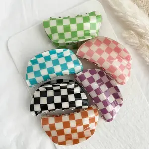 Checkered Hair Claw