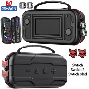 ESYWEN Switch Carrying Case Compatible with Nintendo Switch 2(2025), Portable Hard Shell Switch 2 Case Travel Protective for Accessories and Games with Cute Fox shaped Zippers Sega Saturn Games