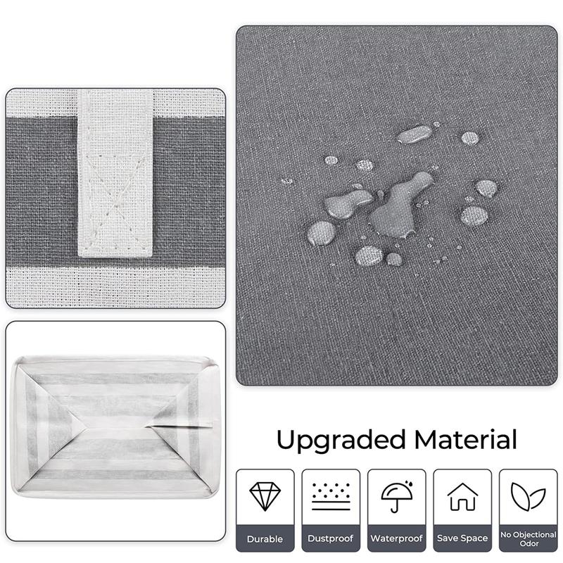 2 Pack Large Laundry Basket 75L - Waterproof Freestanding Clothes Hamper, Tall & Collapsible, Ideal for Laundry Toys and Dorm Use