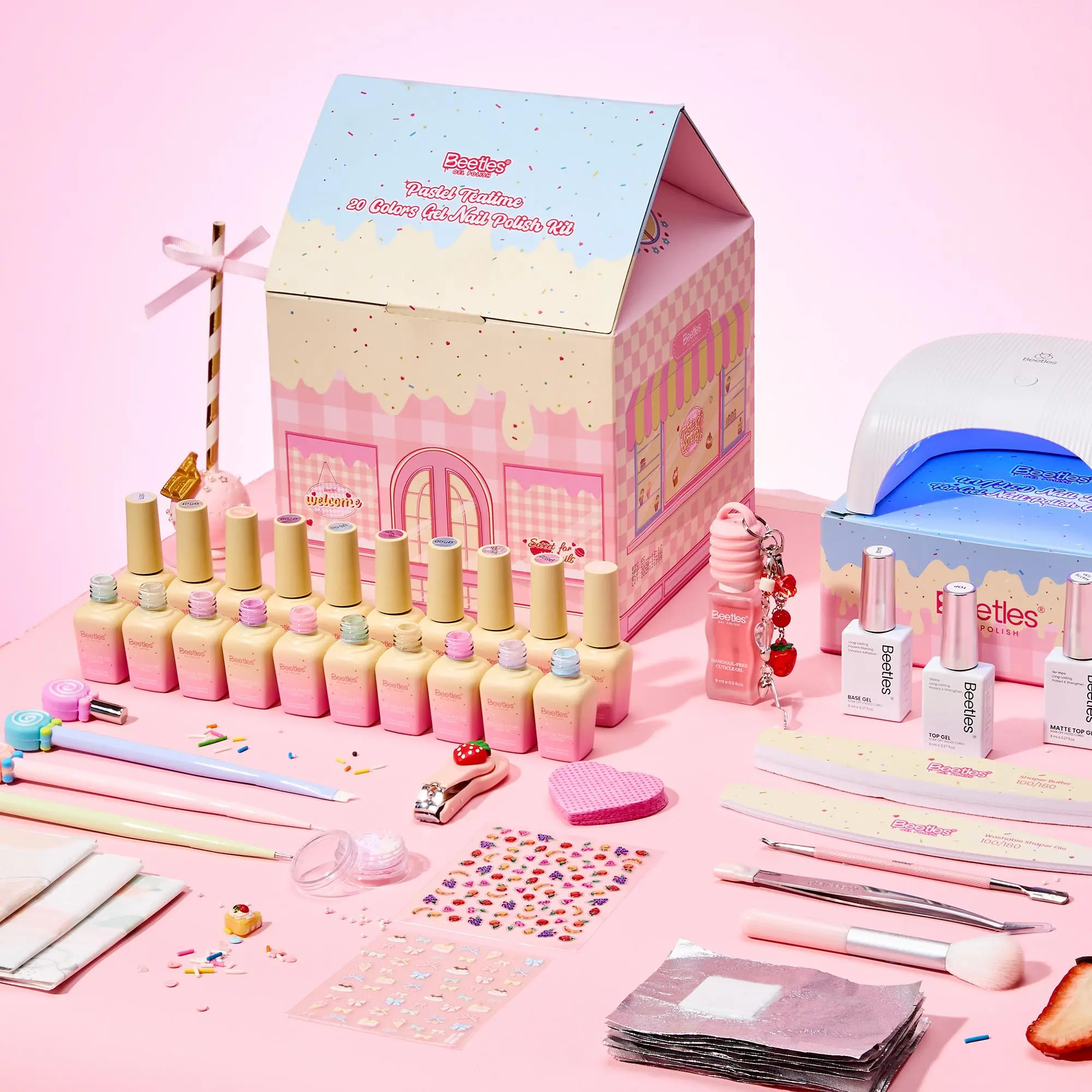 Pastel Teatime-20 Color  Gel Nail Polish Kit