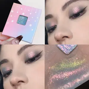 Bling Chameleon Monochrome Eyeshadow, Glitter Eyeshadows, Multi-Functional Highlighter, Long-Lasting, No Powder Fallout, Perfect for Parties and Dates, Glitter Makeup