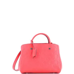 Pre-owned Louis Vuitton Leather Top Handle Bags Montaigne Handbag Monogram Empreinte BB by Rebag