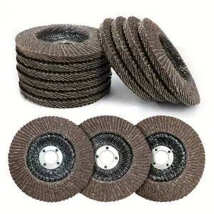 10PCS 4-Inch Flap Discs, 60/80/120 Grit Optional, Angle Grinder Wheels for Metal & Stainless Steel Weld Rust Removal, Long-Lasting No-Burn Abrasive Grinding Discs
