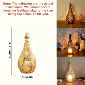 Elegant Metal Lantern Candle Holder - Decorative Tabletop Lantern for Home, Perfect for Chinese New Year &  Celebrations (Candles Not Included) Vintage Iron Candle Holder for Indoor, Garden Party, Wedding Centerpiece Decorations, Unique Gift