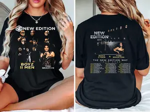 [Sale up to 40%], [Free Ship] NE New Edition Way Tour 2026 Shirt, Toni Braxton Boys II Men Concert Tee