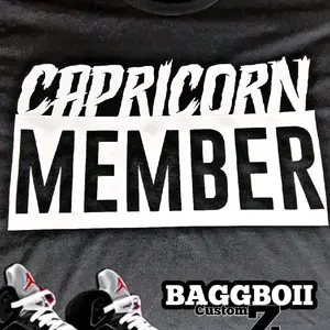 Cap Member Men's T-Shirt with Black and White Text Design, Ideal for Casual Wear - Menswear, Tops