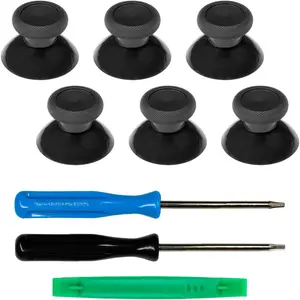 One Controller Joystick Replacement - 6 count Thumbsticks Analog Thumb Sticks Parts - Ultra Durable with T6 and T8h Repair  Kit for  One Controller