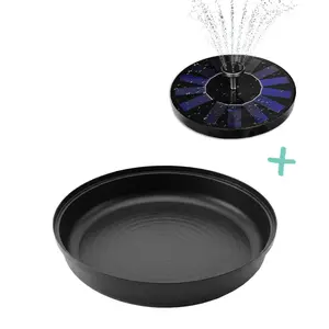 Deep Tuff Tray + Solar Fountain