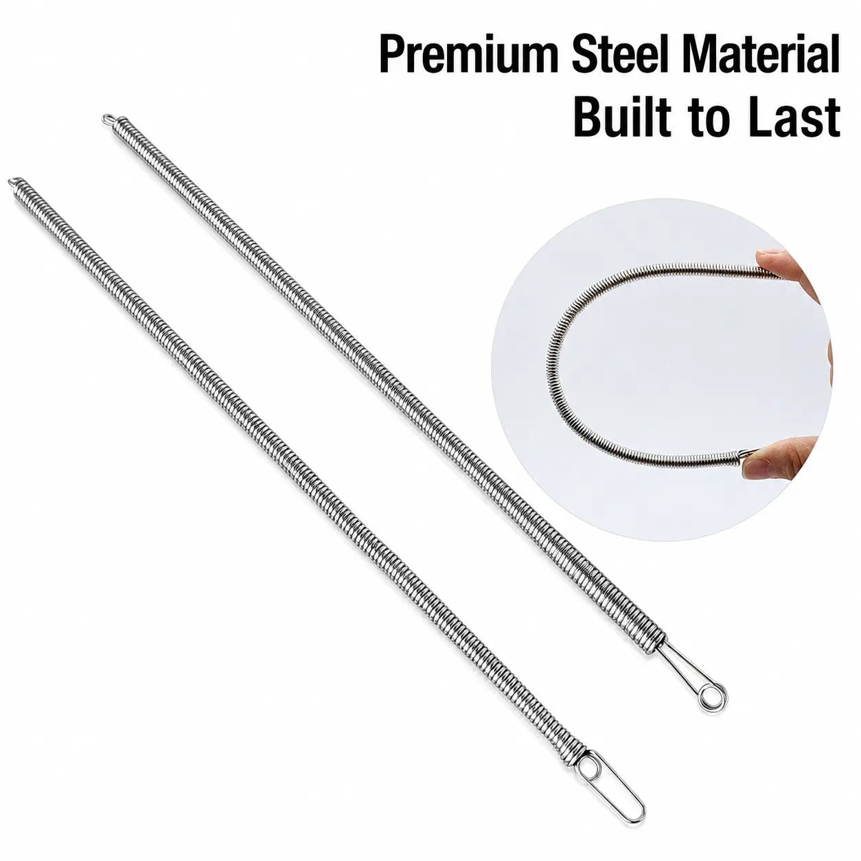 Flexible Spring Drawstring Threader Tool for Elastic, Ribbon and Waistbands Flexible Spring Drawstring Threader Tool for Elastic, Ribbon and Waistbands