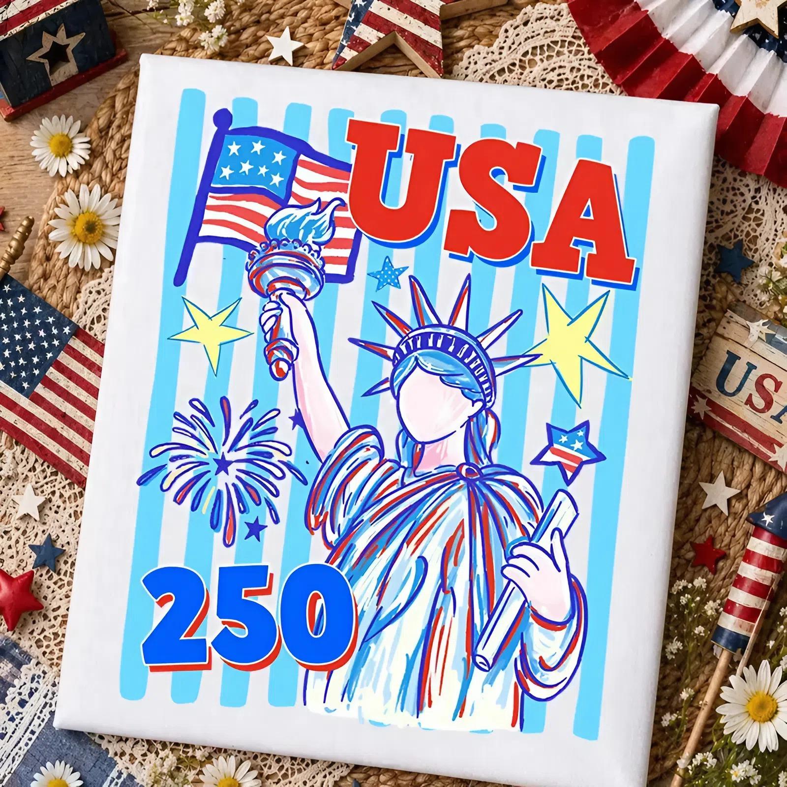 Youth and Adult Patriotic America 250 Shirt, jesus patriotic tee, Independence Day Graphic Tee for USA Lovers, Freedom Since 1776 Shirt, 4th Of July Shirt, Independence Day tee, patriotic tee, Youth Clothing, summer outfit, holiday outfit