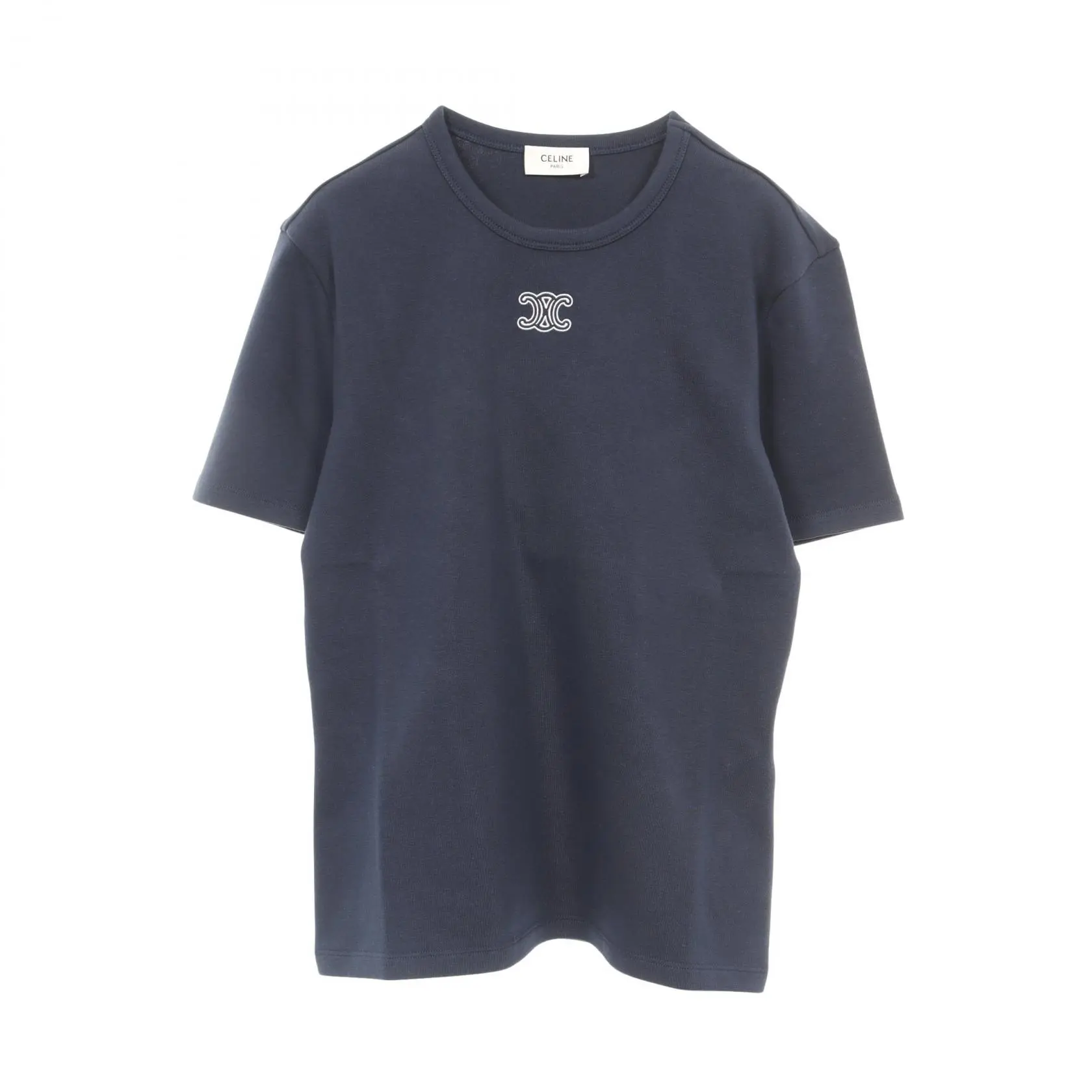 Pre-owned Celine Cotton Small Leather Goods Triomphe T shirt