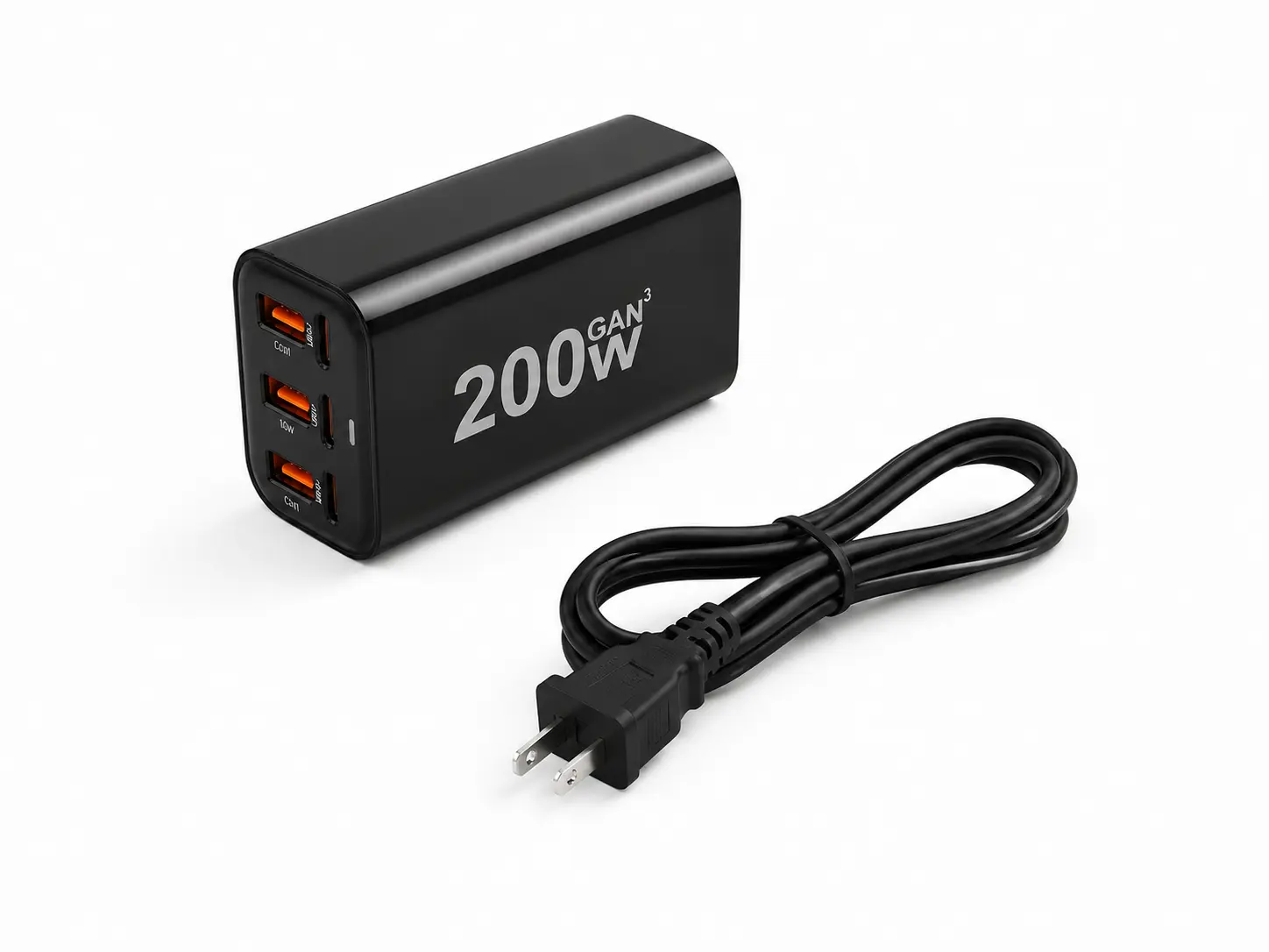 GaN Desktop Fast Charger, 6-Port USB-C & USB-A Multi-Port Charging Station (160W / 200W)