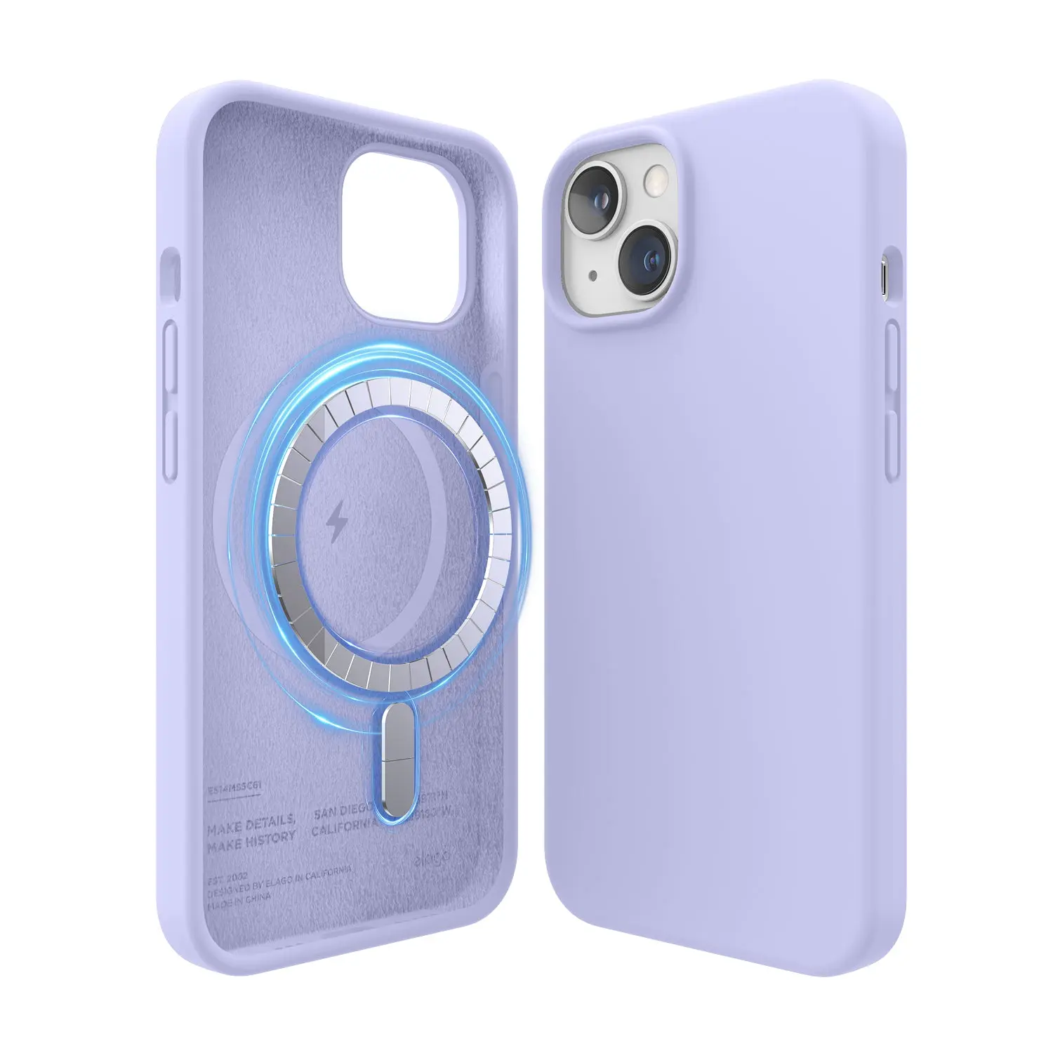 elago MagSafe Silicone Casing for iPhone 14 - Wireless Charging Compatible, Shock Protection Phone Cover, Mobile Phone Accessories [5 Colors]