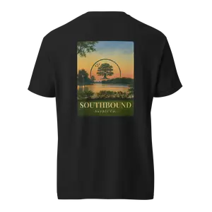 Southbound Supply Co. "Lake Still" Tee - Soft Premium Cotton Relaxed Fit DTG Printed for Vintage Softness Made in USA