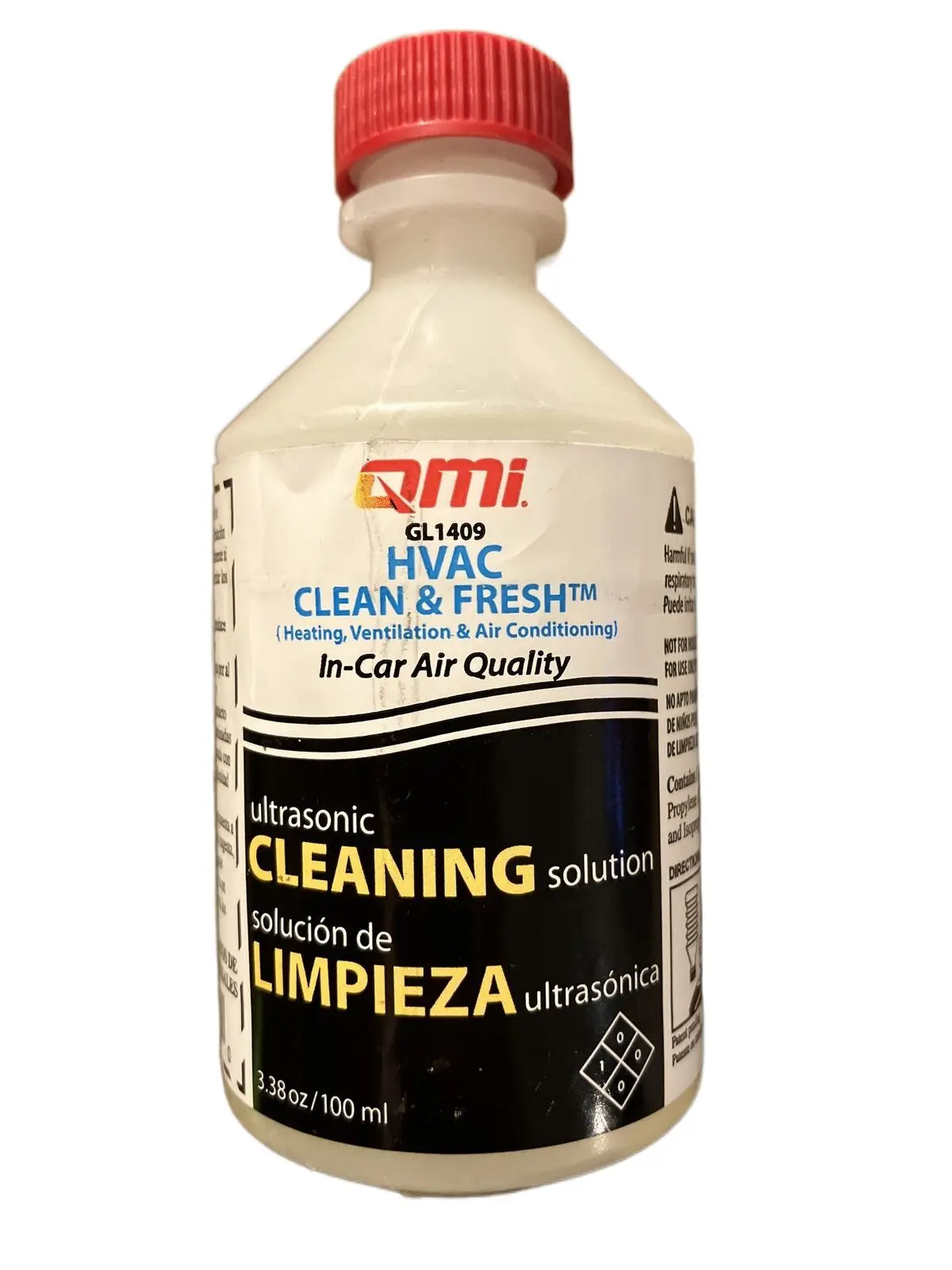 QMI Automotive A/C HVAC System Ultrasonic Cleaning Solution