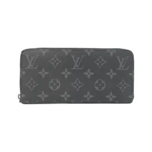 Pre-owned Louis Vuitton Canvas Small Leather Goods Zippy Wallet Horizontal Monogram Eclipse Long Wallet